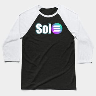 Sol Cryptocurrency Baseball T-Shirt